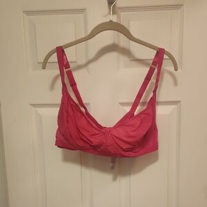 Savage X Fenty Hot Pink Wireless Bra with Adjustable Straps